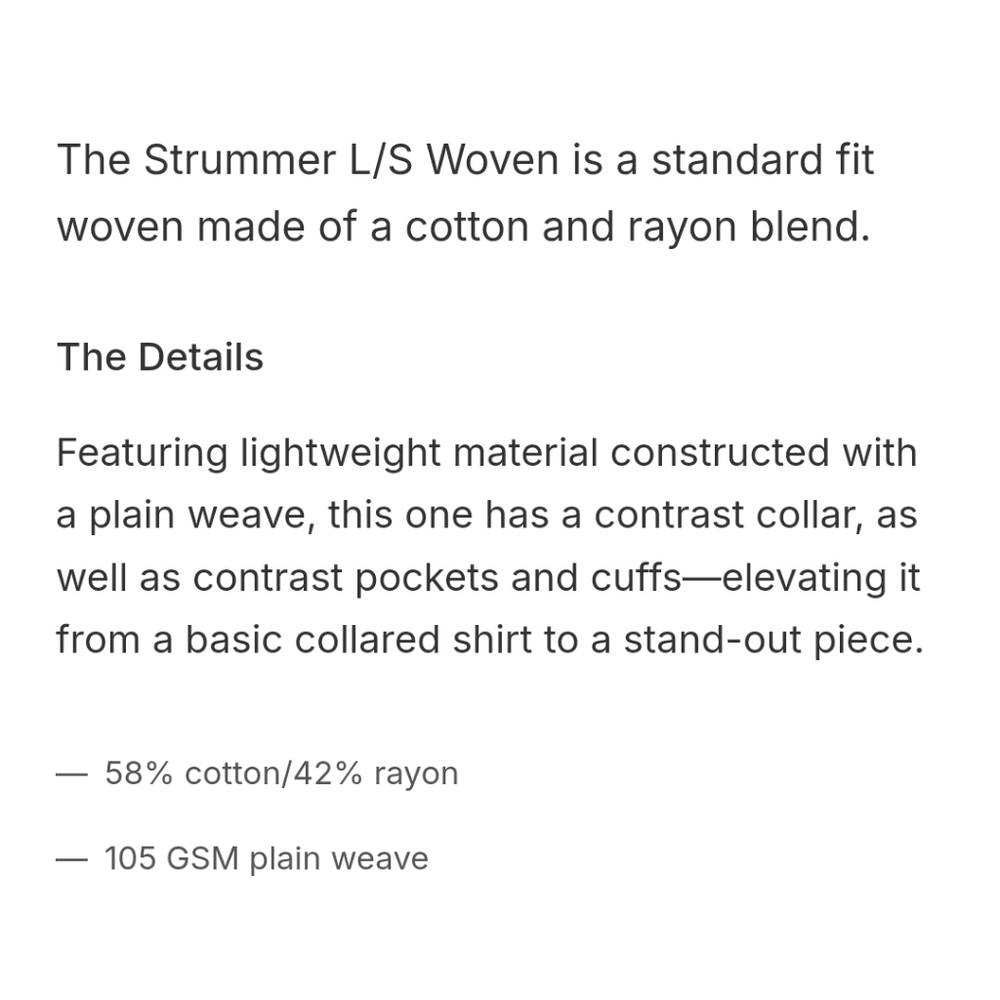 Brixton X strummer long sleeve button down dress shirt XL - Picture 6 of 11